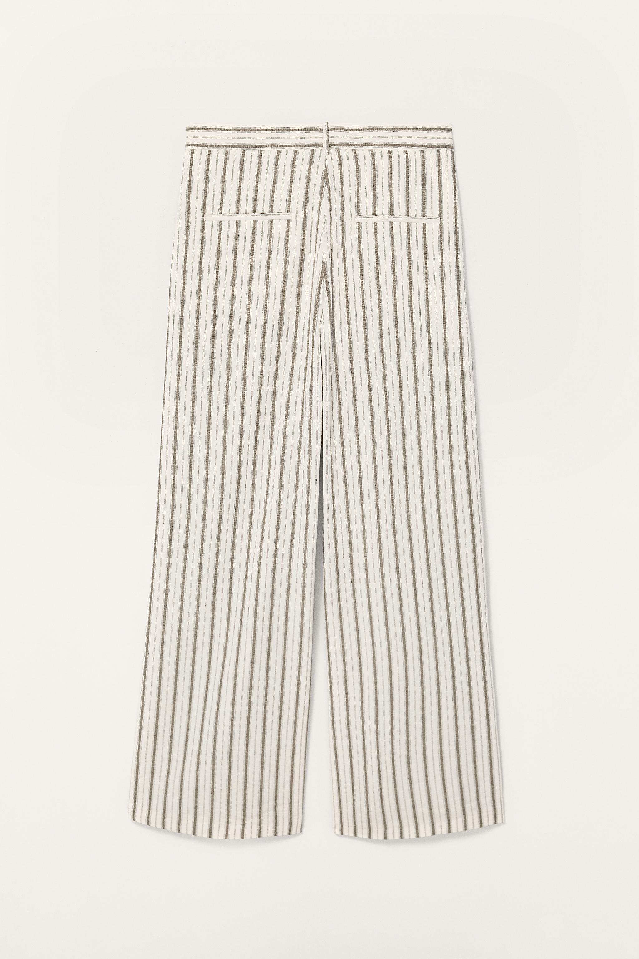 LIMITED EDITION STRIPED LINEN PANTS